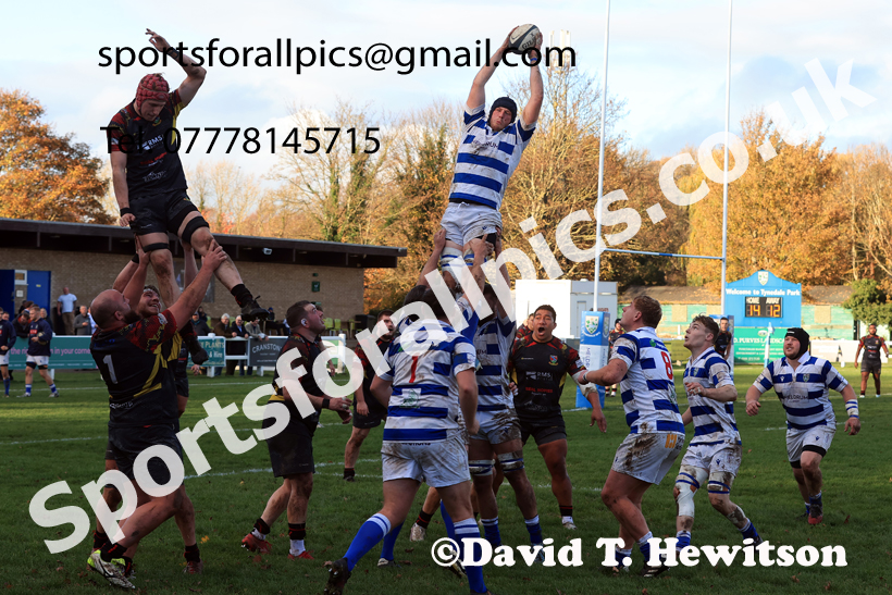 Tynedale v Hull, Saurday, November 8th, 2025. Photo: David T. Hewitson/Sports for All Pics